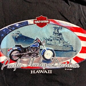 Harley Davidson Vintage 2001 Tee Hawaii
